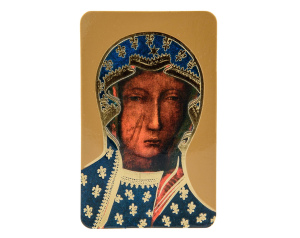 Karta Modlitewna Matka Boska Częstochowska laminowana złoceniem