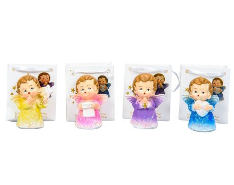 Figurka Aniołek Prezent Kolorowy