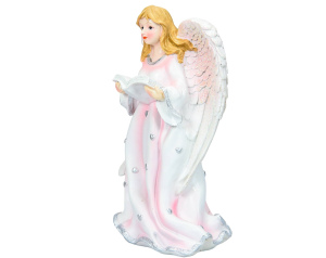 Figurka Anioł z Księgą Różowy