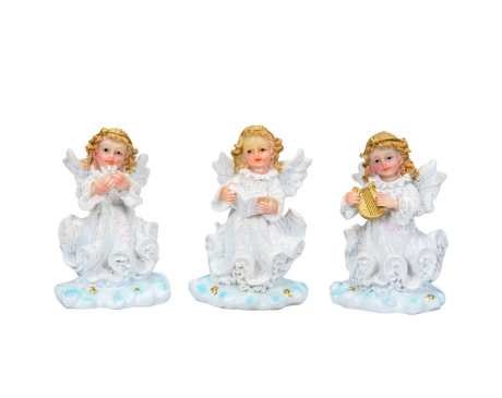 Figurki Aniołków Białych 9 cm