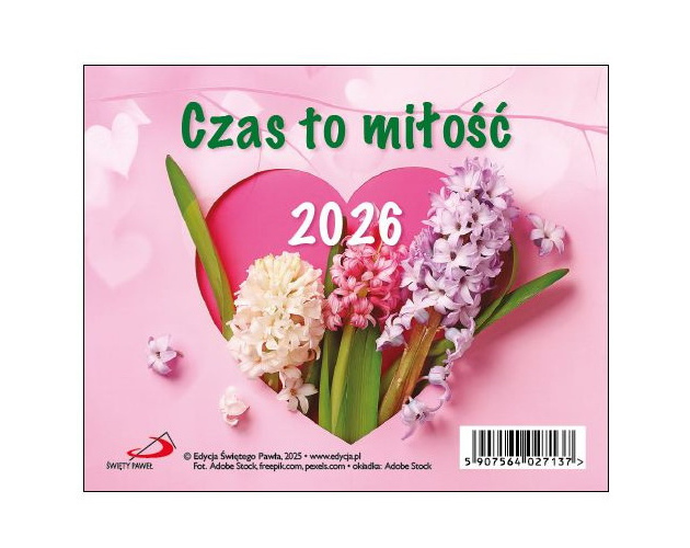 Kalendarz Na Biurko 2026 - Czas To Miłość