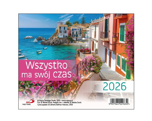 Kalendarz Na Biurko 2026 - Wszystko Ma Swój Czas