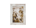 Obraz Święta Rodzina biała przecierana rama mała