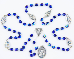 Różaniec do Siedmiu Boleści Matki Bożej niebieski