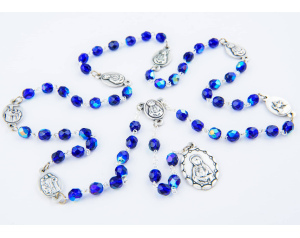 Różaniec do Siedmiu Boleści Matki Bożej niebieski