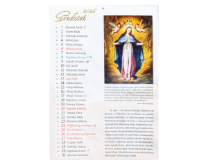 Kalendarz ścienny Matki Bożej Królowej Polski na 2026 rok