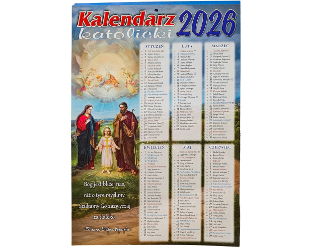 Kalendarz Katolicki Planszowy św. Rodzina 2026
