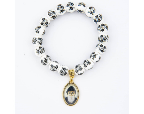 Bransoletka religijna ze Świętym Charbelem