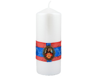 Świeca Religijna Serce Jezusa 15 cm Perłowa