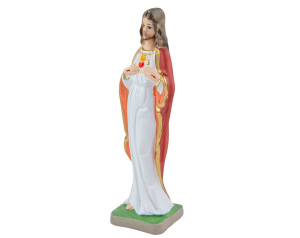 Figurka Serce Jezusa gipsowa 18 cm