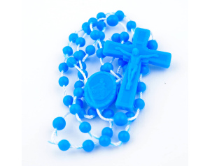 Różaniec z Matką Bożą Szkaplerzną plastikowy