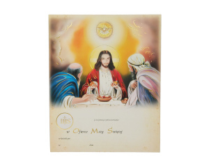 Obrazek do Pierwszej Komunii Świętej Duch Święty Jezus WZÓR nr 63