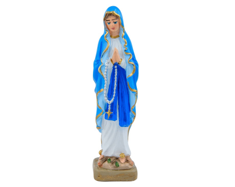 Figurka Matka Boża Różańcowa gipsowa 13 cm