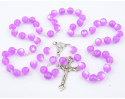 Różaniec Kulka Różowo-Fioletowa