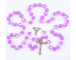 Różaniec Kulka Różowo-Fioletowa
