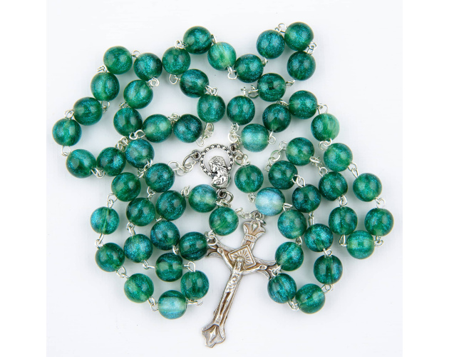 Różaniec Maryjny Kulka Zielony