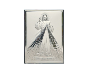 Obrazek srebrny Jezus Miłosierny