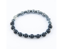 Różaniec Bransoletka Podwójna Onyx Hematyt