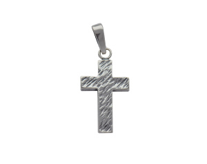 Krzyżyk srebrny prosty