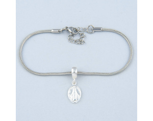 Zawieszka Charms Maryja Niepokalana Srebrna