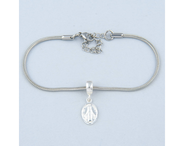 Zawieszka Charms Maryja Niepokalana Srebrna