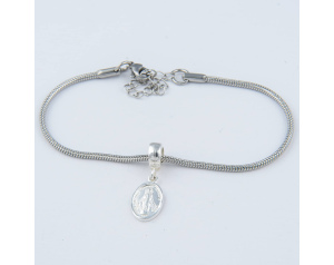 Zawieszka Charms Maryja Niepokalana Srebrna