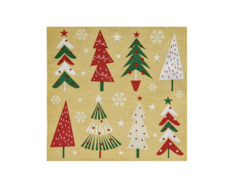 Serwetka na Boże Narodzenie choinki