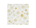 Serwetka na Boże Narodzenie złote gwiazdki