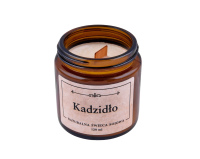 Naturalna Świeca Sojowa Zapach Kadzidła z Drewnianym Knotem 120ml