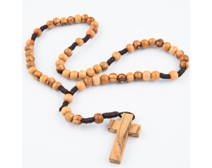 Różaniec Drewniany z drzewa oliwnego