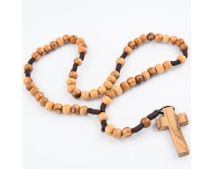Różaniec Drewniany z drzewa oliwnego