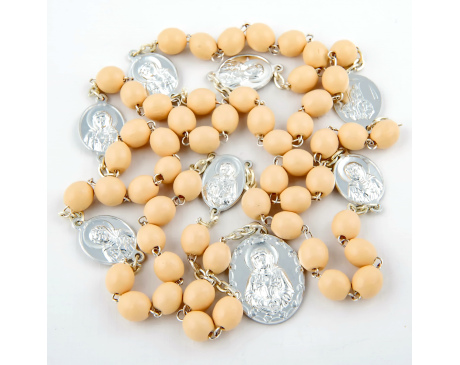 Różaniec drewniany do Siedmiu Boleści Matki Bożej