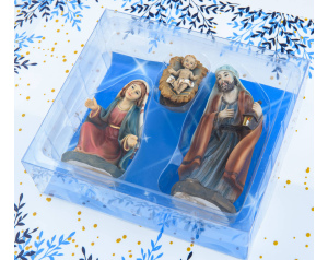 Figurki Świętej Rodziny do Szopki Bożonarodzeniowej - Tradycyjna Dekoracja