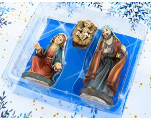 Figurki Świętej Rodziny do Szopki Bożonarodzeniowej - Tradycyjna Dekoracja