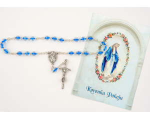 Różaniec Koronka Pokoju Niebieska Nitka