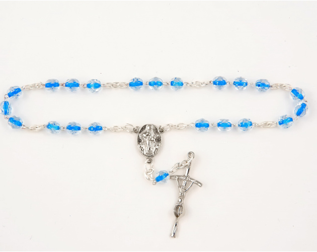 Różaniec Koronka Pokoju Niebieska Nitka