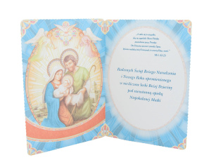 Kartka na Boże Narodzenie z opłatkiem