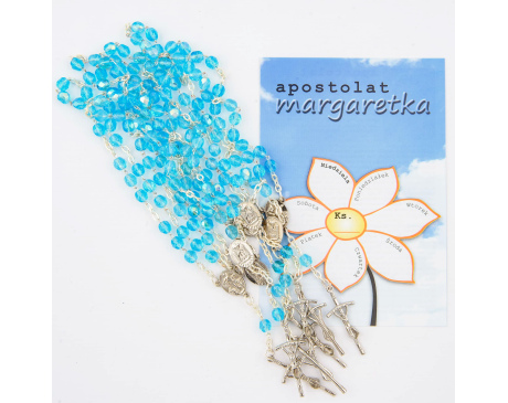 Margaretka Modlitwa Za Kapłanów Zestaw Niebieski Kryształek