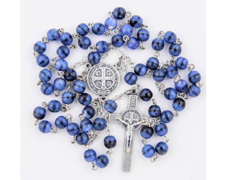 Różaniec Kulka Niebieska Benedykt