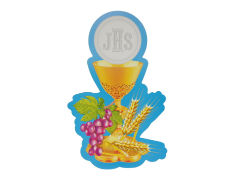 Emblemat na Boże Ciało Kielich z Kłosami (Komplet 5 szt.) – Symbol Eucharystyczny, Dekoracja