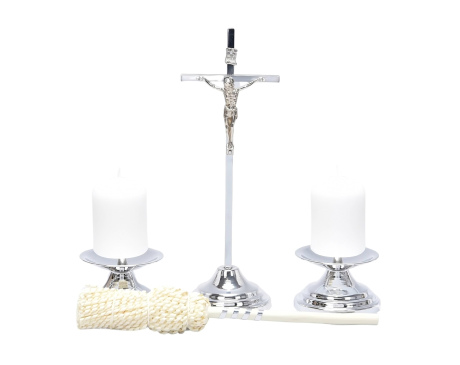 Komplet kolędowy metalowy pręt srebrny