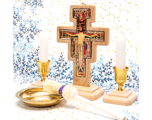 Zestaw Kolędowy Drewniany Krzyż Franciszkański