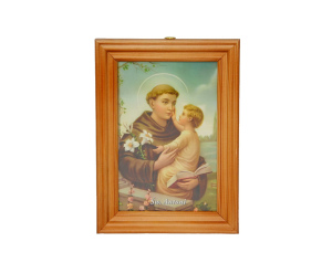 Obrazek w ramce ze Świętym Antonim
