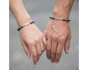 Różaniec bransoletka HEMATYT