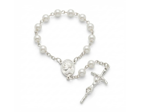 Różaniec 10 kulka perłowa