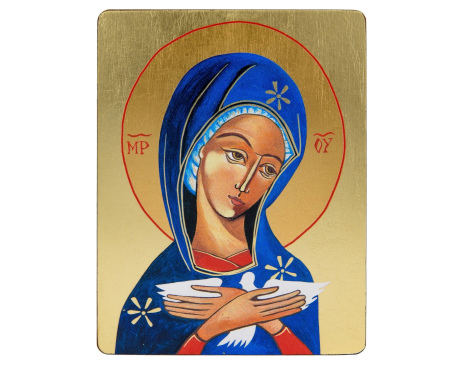 Ikona Maryja Oblubienica Ducha świętego 10 x 14 cm