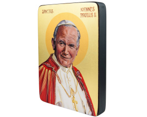 Obraz Ikona Święty Jan Paweł II, rozmiar 12x16 cm