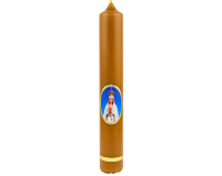 Świeca z Matką Boską Fatimską woskowa 20 cm