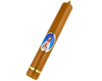 Świeca z Matką Boską Fatimską woskowa 20 cm