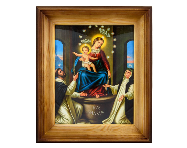 Obraz w szerokiej Ramie - Matka Boska Pompejańska
